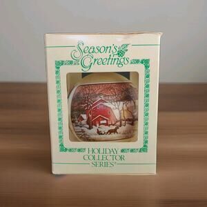 Vintage Season’s Greetings Christmas 1982 Miller High Life Beer Ornament Retro